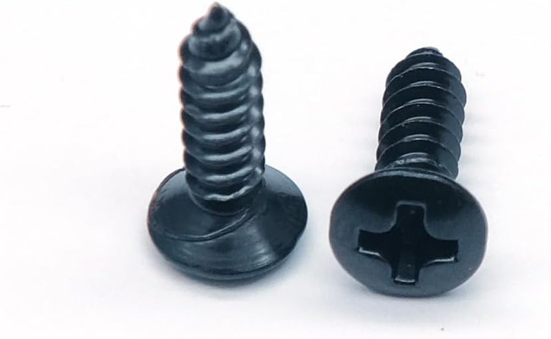 harpfeas 3MM Electric Guitar Bass Pickguard Screws Pick Guards Scratch Plate Mounting Screws for Fender Strat ST Tele TL Stratocaster Telecaster Gibson LP Les Paul SG Guitar Pack of 50 (Black) - Image 4